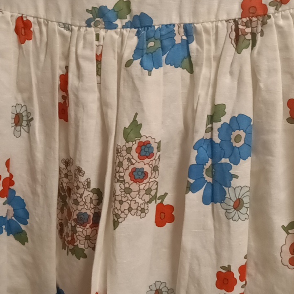 FINAL PRICE Mini Boden white multi-colored floral print dress - Picture 12 of 15